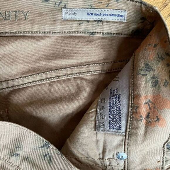 NWT Citizens of humanity Mandy Floral print jeans High Waist size 25 - Picture 3 of 12